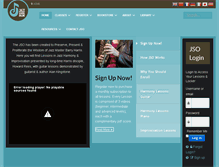 Tablet Screenshot of jazzschoolonline.com